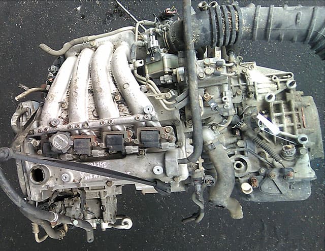 Двигатель (мотор) 4G63 с навесным CB4248 2000г. 93000км 2WD АКПП в сборе MD977895 BU для MITSUBISHI DION