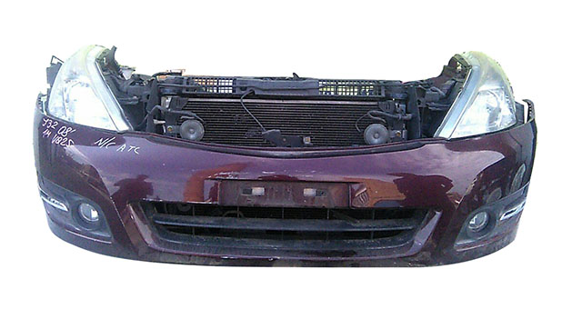 Ноускат бордовый бампер, суппорт, радиаторы, фары, ПТФ, рамки ПТФ, диффузор, усилитель, бачок 2WD АКПП 62022JN23B BU (Б/У) для NISSAN TEANA J32 2008-2011