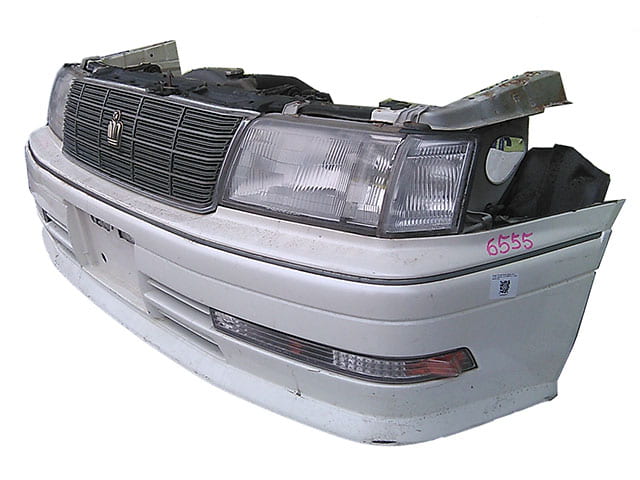Ноускат белый бампер, суппорт, радиаторы, фары, повторители, габариты, решетка, диффузор, усилитель, бачок АКПП 5211930160A0 BU (Б/У) для TOYOTA CROWN MAJESTA S150 1995-1999