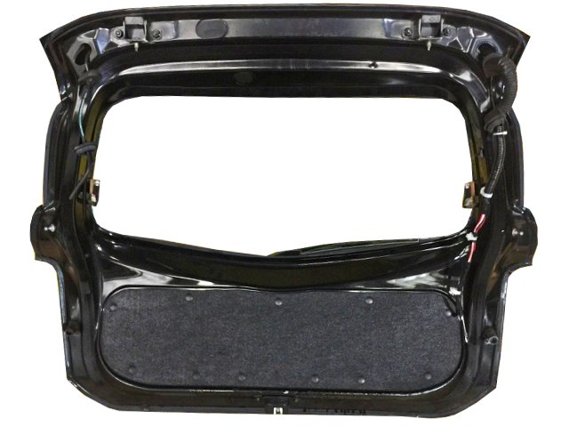Крышка багажника черная в сборе со стеклом, с замком, с петлями, со стеклоочистителем (подмята) K010M1HBMA 2BU
