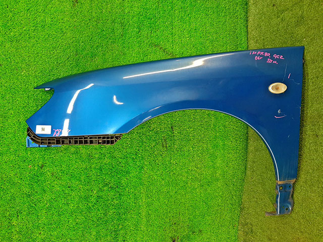 Крыло переднее левое синее (царапины) 57110FE230 BU (Б/У) для SUBARU IMPREZA G11 2005-2007