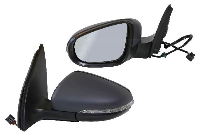 Зеркало заднего вида (боковое) левое электро, 7 контактов, с повторителем поворота и подогревом L023010500L для VOLKSWAGEN GOLF VI 5K1 / AJ5 2009-2013