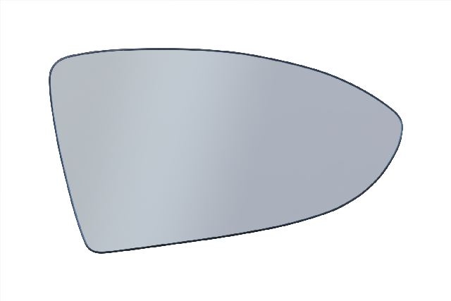 Стекло бокового зеркала (зеркальный элемент) правого с подогревом L026010503R для VOLKSWAGEN GOLF VII 5G 1 2013-н.в.