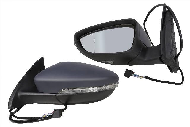 Зеркало заднего вида (боковое) левое электро, 6 контактов, автоскладывание, с повторителем поворота и подогревом VWL0409005L6 для VOLKSWAGEN PASSAT B7 2011-2015