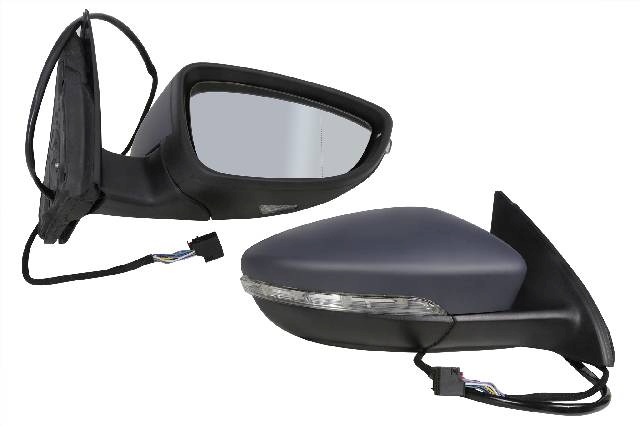Зеркало заднего вида (боковое) правое электро, 6 контактов, с повторителем поворота и подогревом VWL0409005R6 для VOLKSWAGEN PASSAT B7 2011-2015