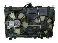 Радиатор охлаждения двигателя в сборе с диффузором, моторчики, блок управления АКПП