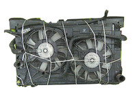 Радиатор охлаждения двигателя в сборе с радиатором кондиционера, радиатор инвертора, диффузор, моторчики АКПП