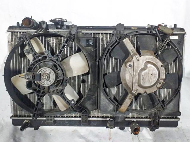 Радиатор охлаждения двигателя в сборе с диффузором, АКПП FP8615200B BU (Б/У) для MAZDA PREMACY CP 1998-2005