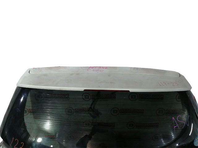 Крышка багажника белая в сборе со стеклом, спойлер, фонари, стеклоочиститель (хорошее состояние) 6700521680 BU (Б/У) для TOYOTA CALDINA T240 2002-2007