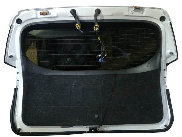Крышка багажника белая в сборе со стеклом, спойлер, фонари, стеклоочиститель (хорошее состояние) 6700521680 BU для TOYOTA CALDINA T240 2002-2007