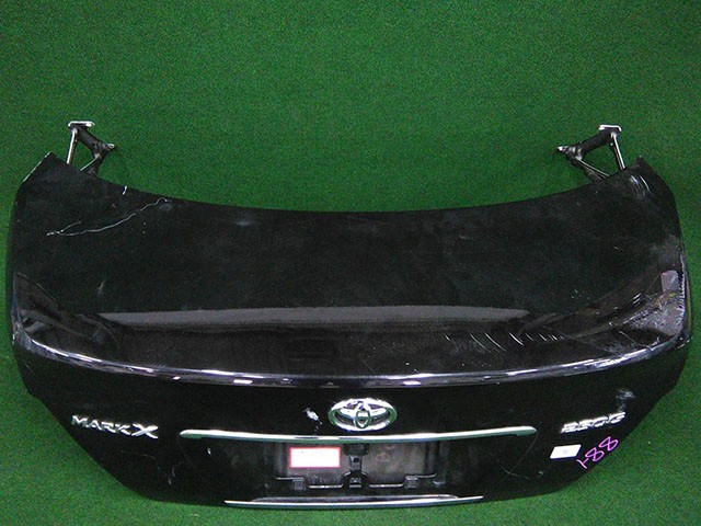 Крышка багажника черная в сборе с петлями 6440122870 BU (Б/У) для TOYOTA MARK X X120 2004-2009