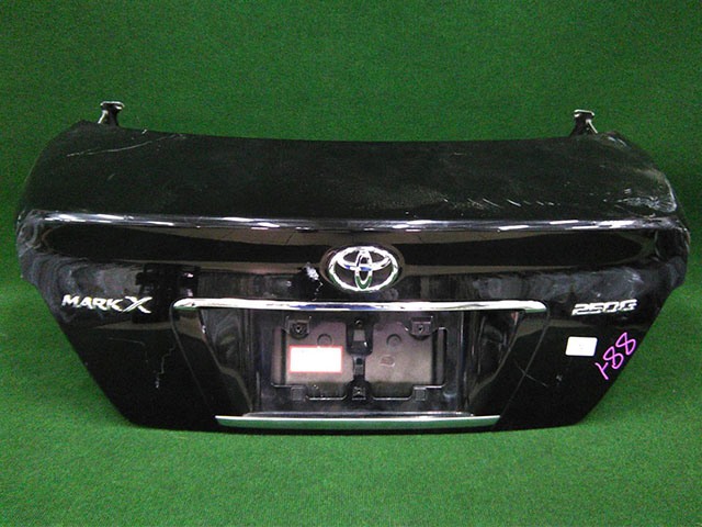Крышка багажника черная в сборе с петлями 6440122870 BU (Б/У) для TOYOTA MARK X X120 2004-2009