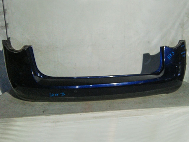 Бампер задний синий с парктроником, молдингами и термо-защитой 3C9807417 BU (Б/У) для VOLKSWAGEN PASSAT B6 2005-2010