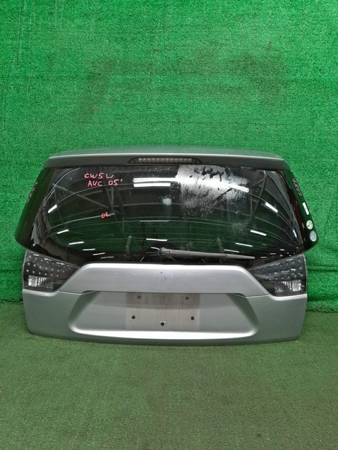 Крышка багажника серебро в сборе со стеклом, стеклоочиститель, спойлер, фонари 5801A301 3BU (Б/У) для MITSUBISHI OUTLANDER XL